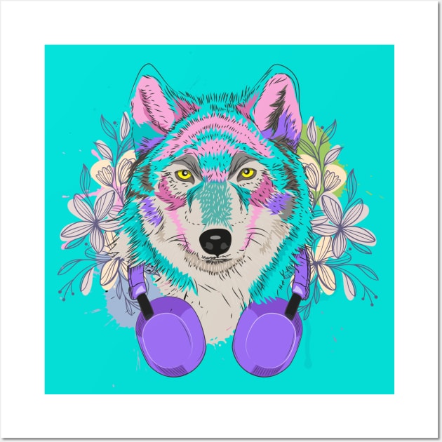 SHE WOLF Wall Art by HarlinDesign